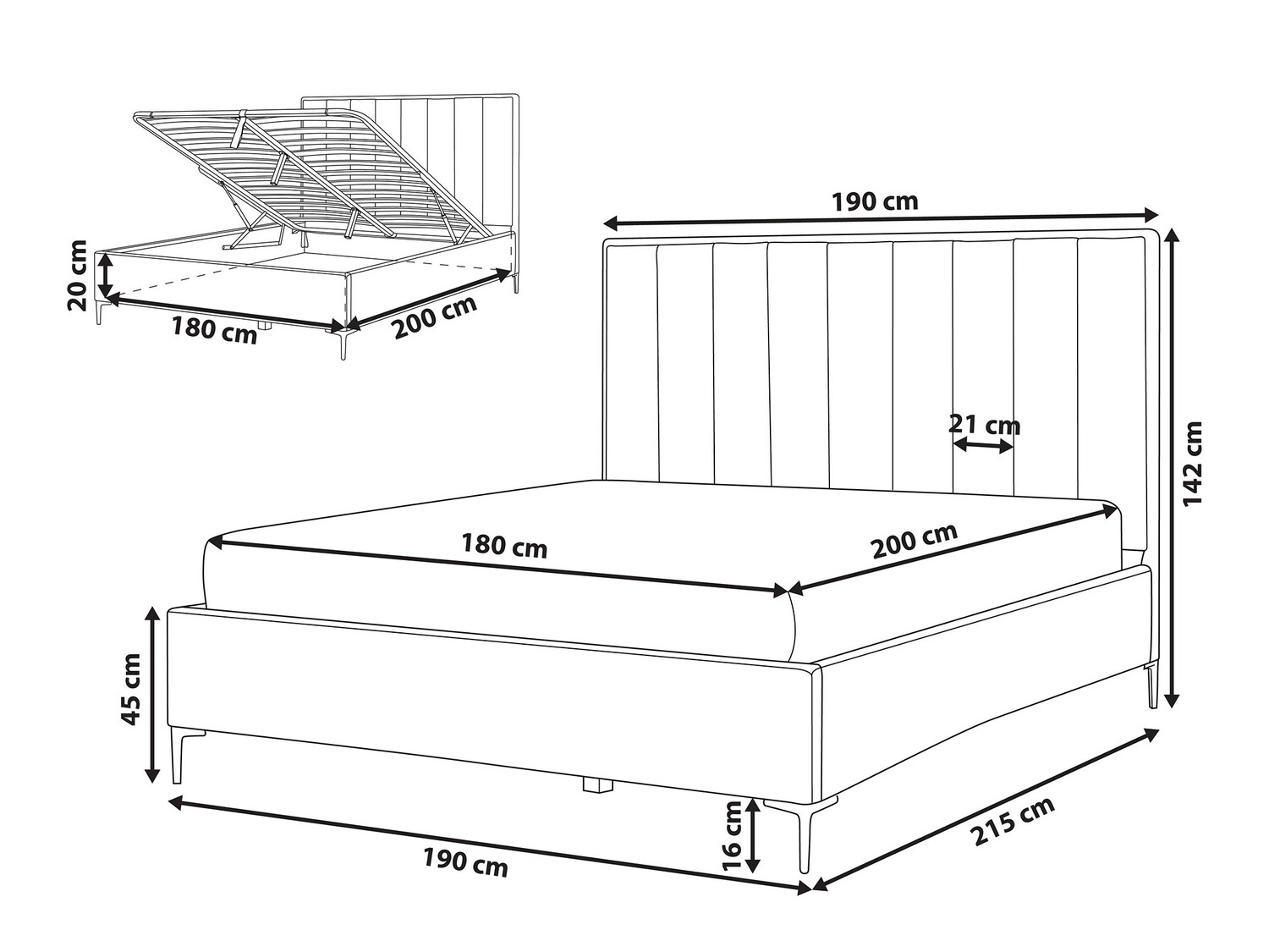 Кровать Berwyn 310 (Серый)