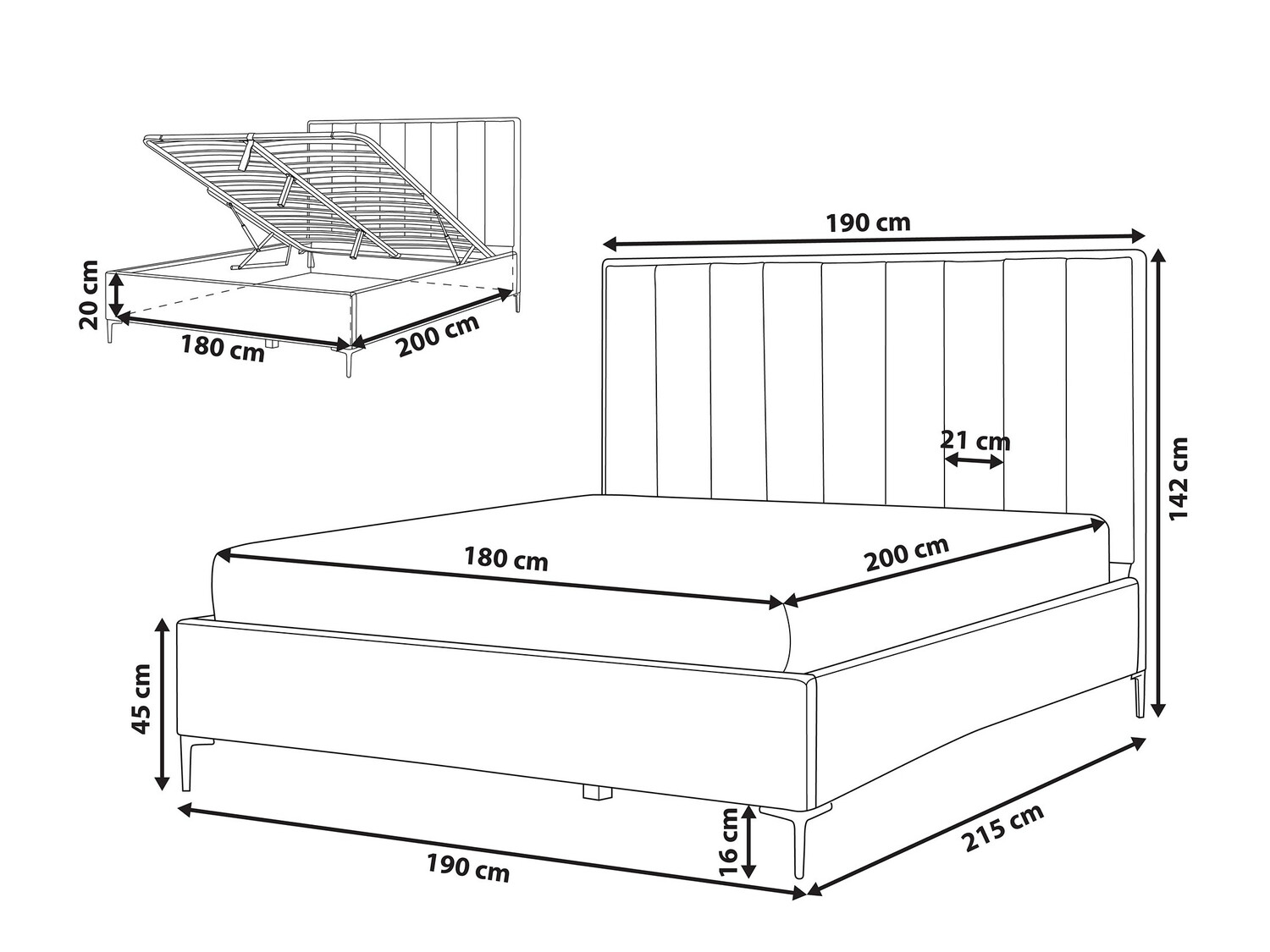Кровать Berwyn 310 (Синий)