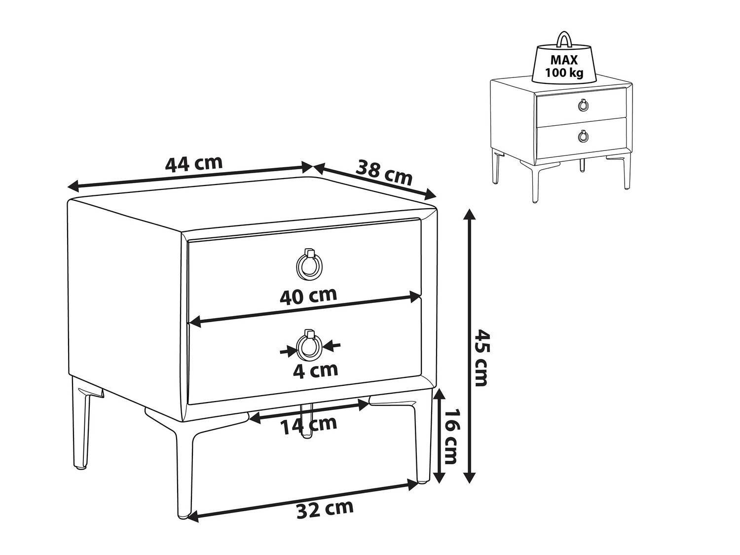 Naktsgaldiņš Berwyn 305 (Pelēks)