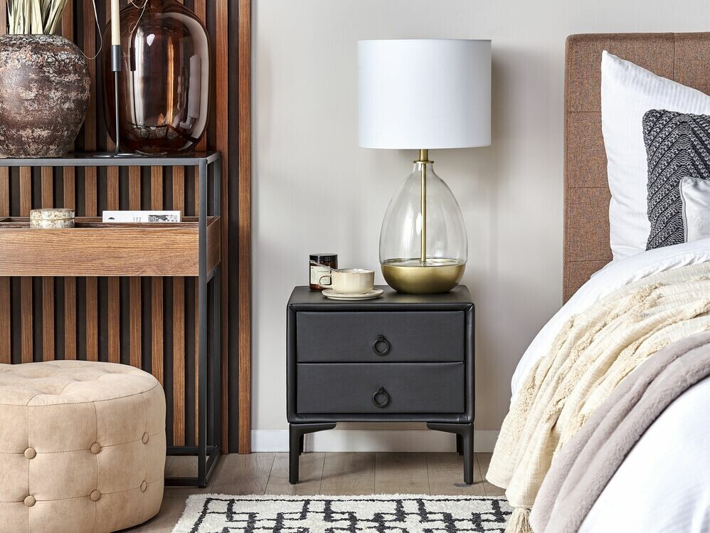 Прикроватная тумбочка Berwyn 305 (Чёрный)