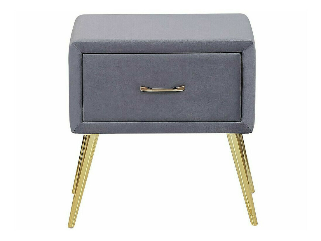 Прикроватная тумбочка Berwyn 325 (Серый + Золотой)