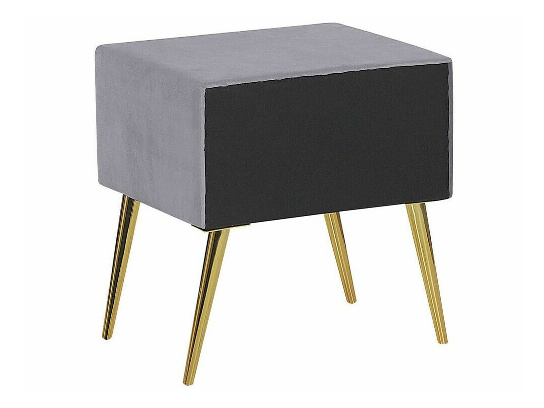 Прикроватная тумбочка Berwyn 325 (Серый + Золотой)