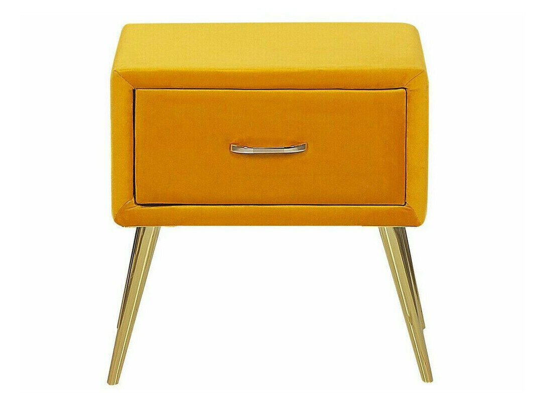 Прикроватная тумбочка Berwyn 325 (Желтый + Золотой)
