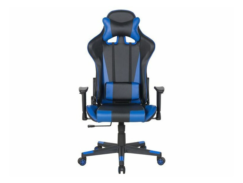 Spēļu krēsls Berwyn 308 (Melns + Zils)