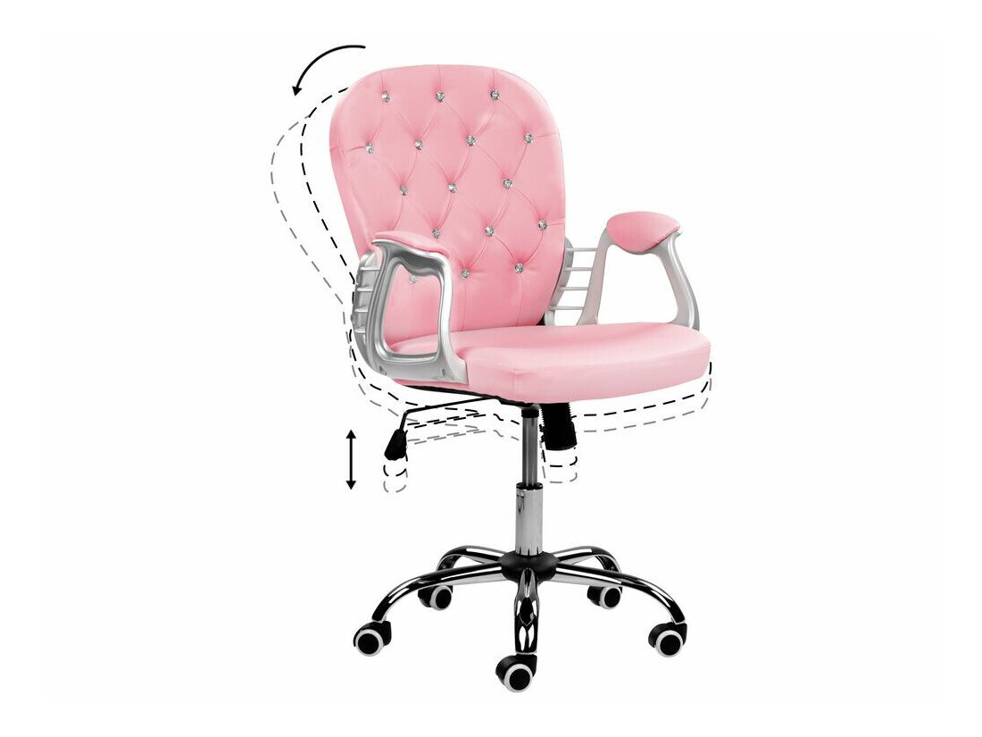 Biroja krēsls Berwyn 335 (Tumši rozā)