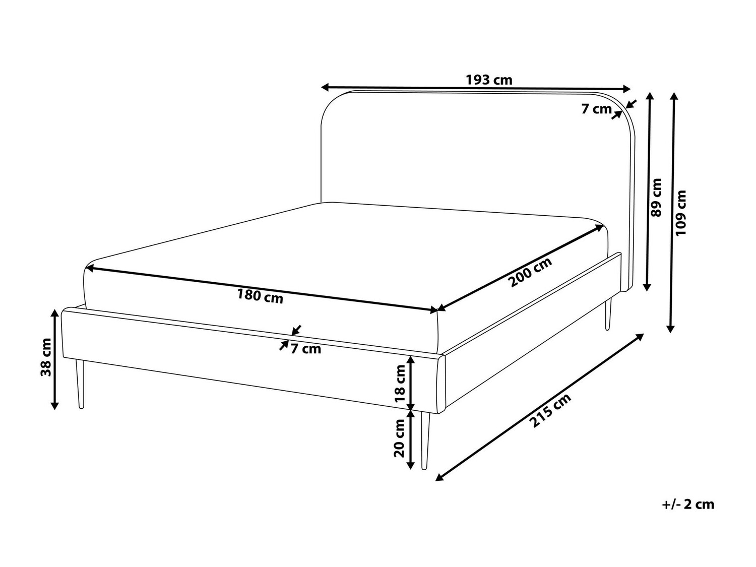 Кровать Berwyn 328 (Желтый + Золотой)
