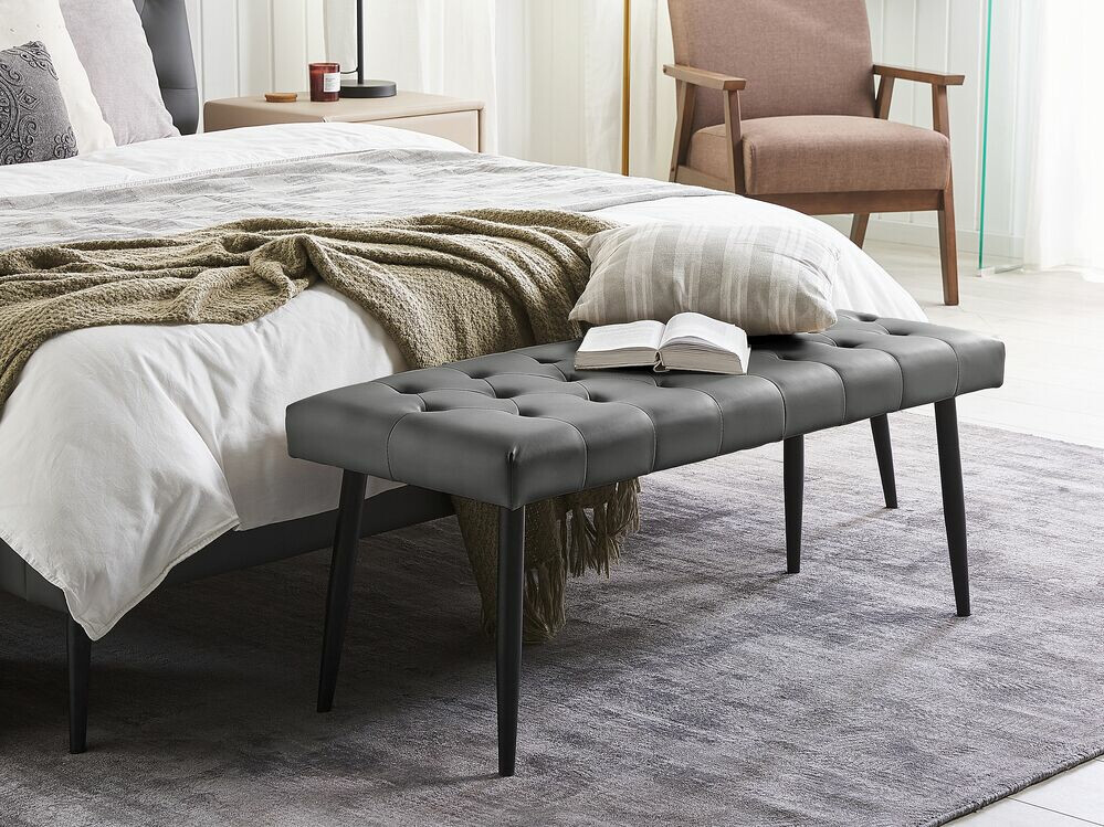 Мягкая скамья Berwyn 348 (Серый + Чёрный)