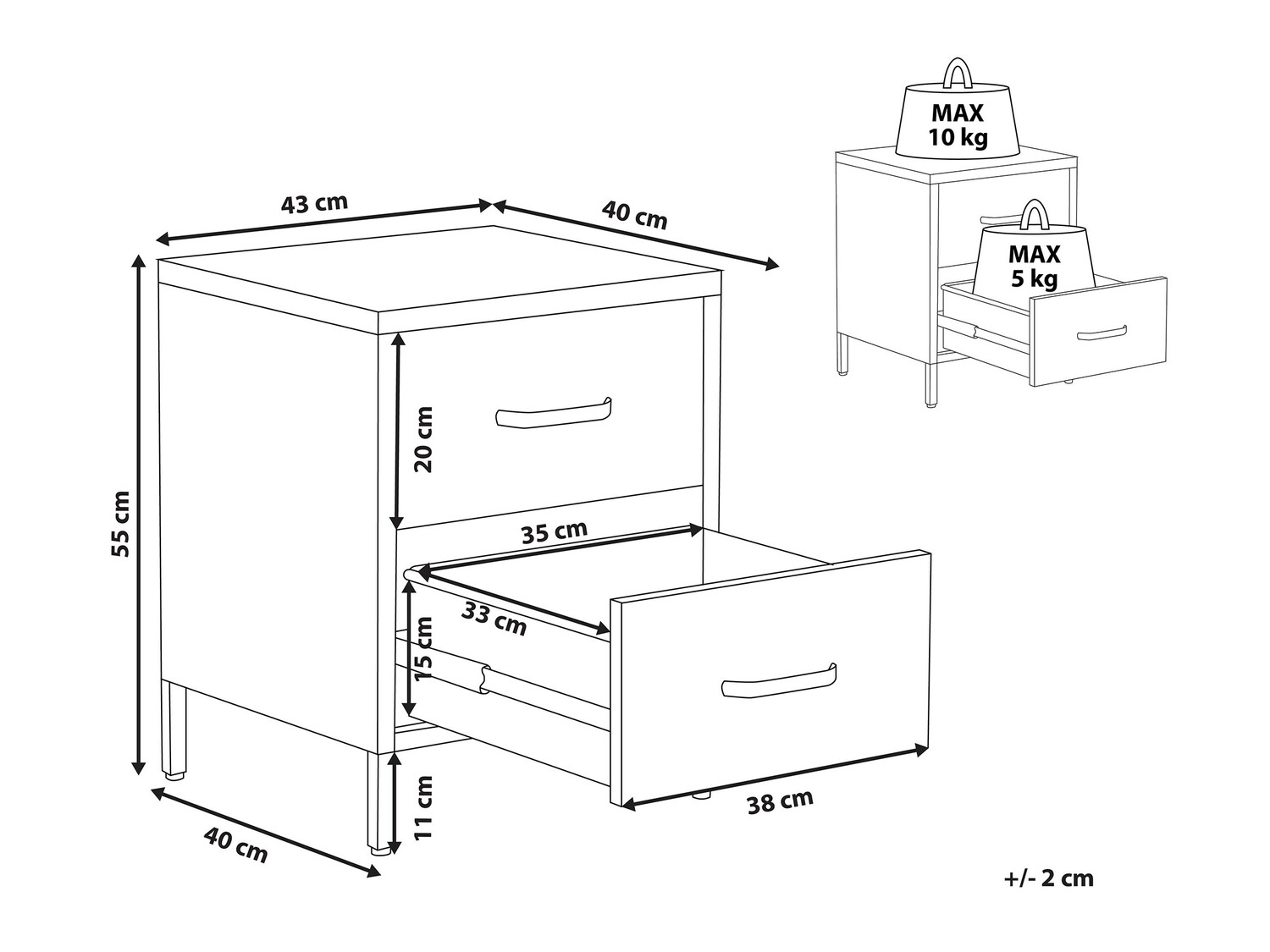 Naktsgaldiņš Berwyn 330 (Tumši rozā)