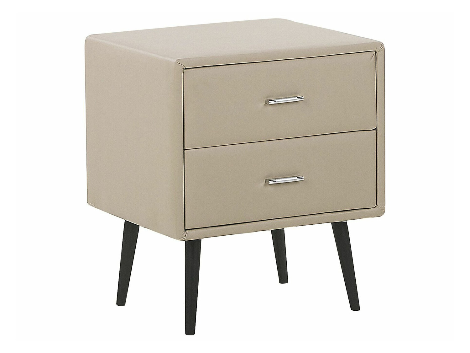 Прикроватная тумбочка Berwyn 337 (Бежевый + Чёрный)