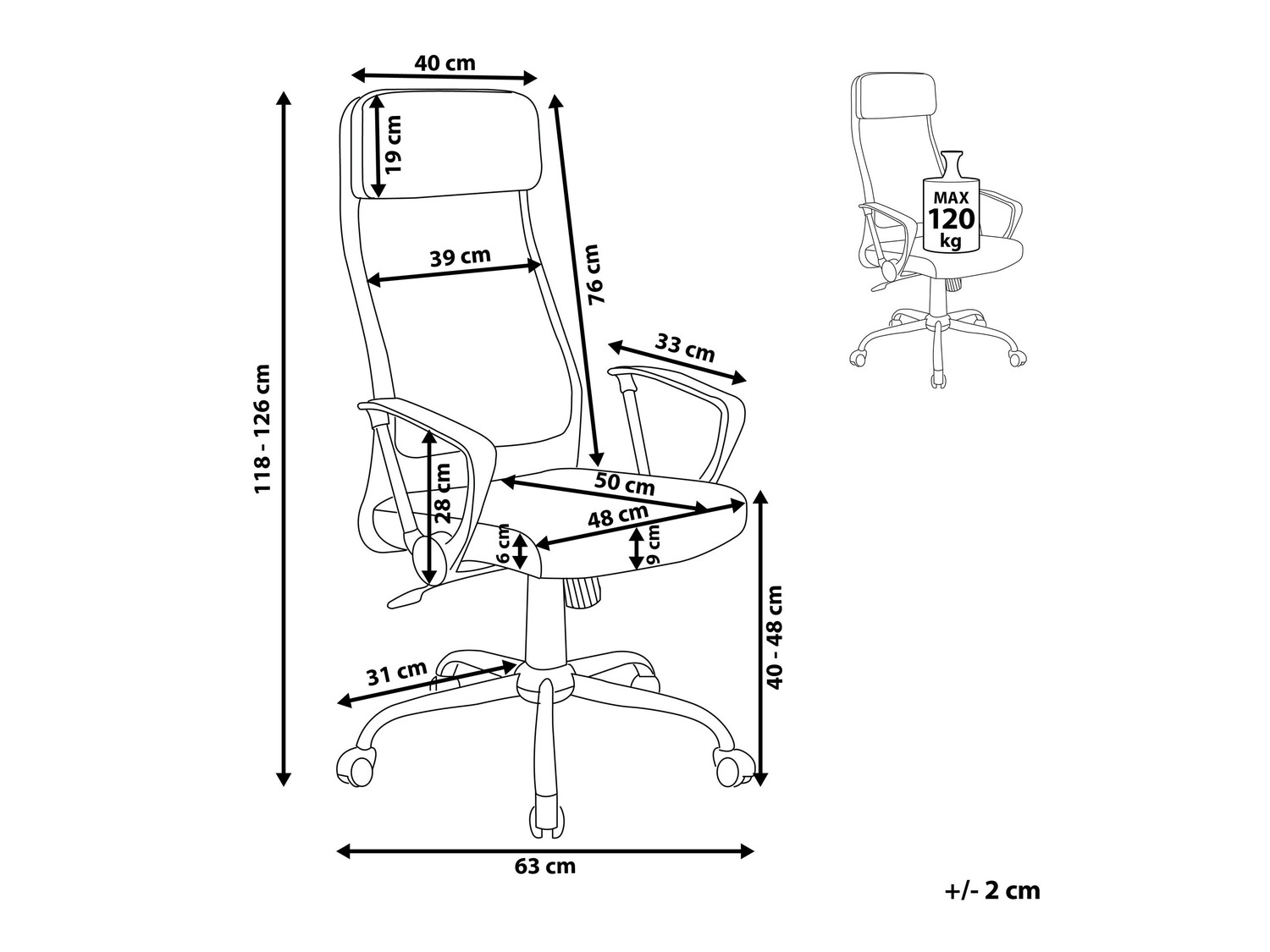 Офисный стул Berwyn 346 (Белый)