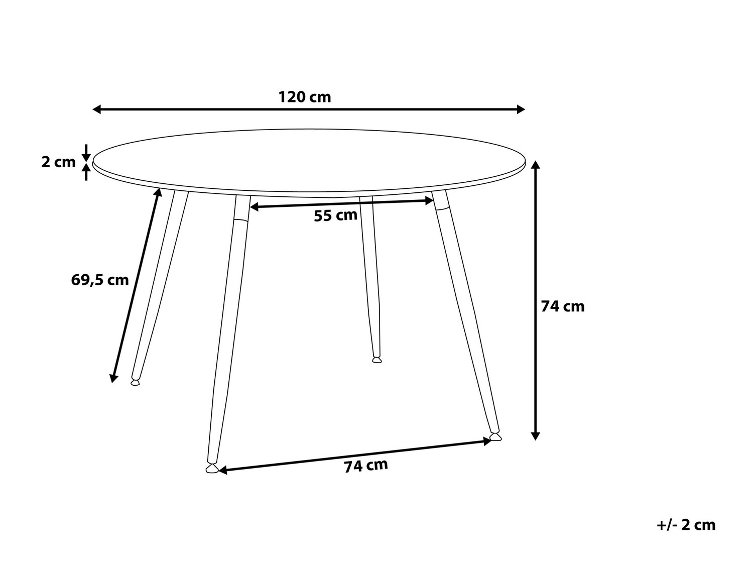 Cтол Berwyn 393 (Чёрный + Светлое дерево)