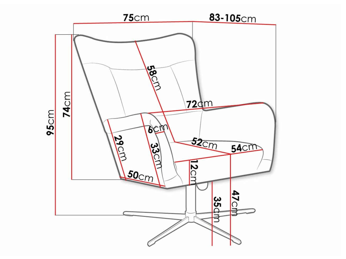 Krēsls Marana 100 (Velluto 20)