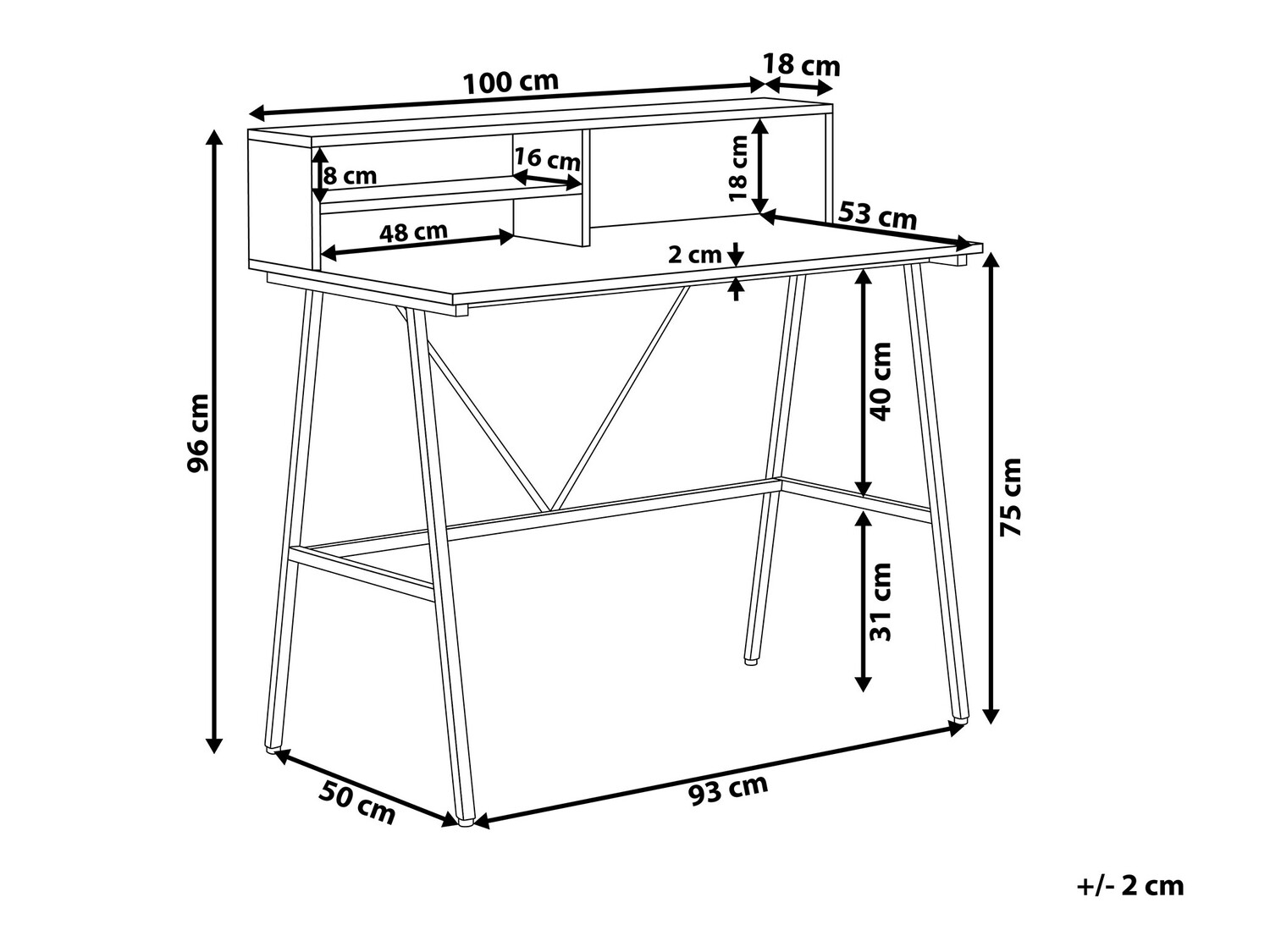 Письменный cтол Berwyn 381