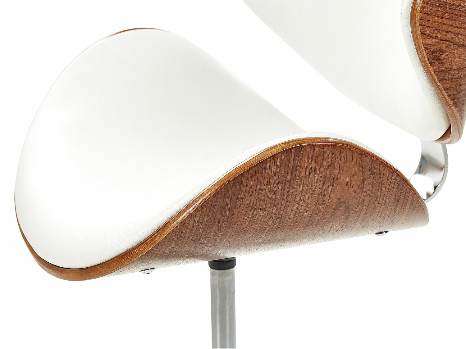 Biroja krēsls Berwyn 409 (Balts + Tumšs koks)