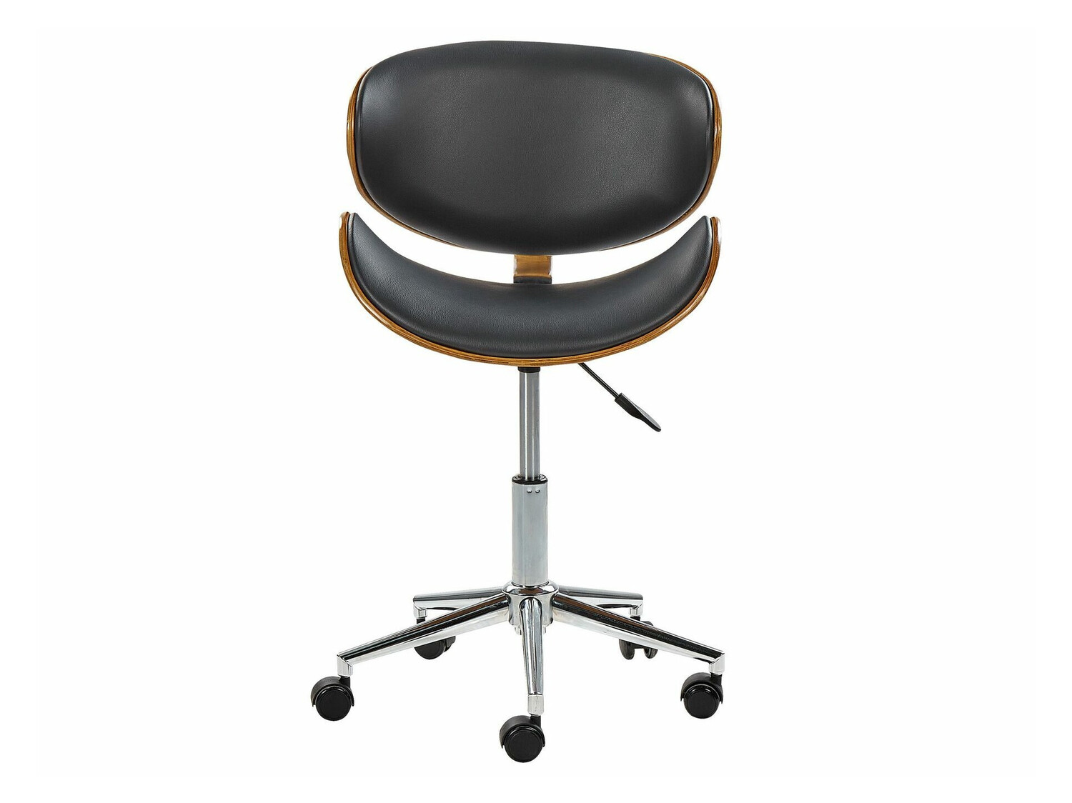 Biroja krēsls Berwyn 409 (Melns + Tumšs koks)