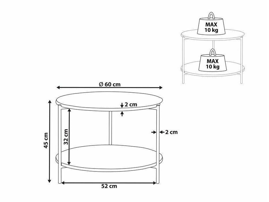 Žurnālu galdiņš Berwyn 411
