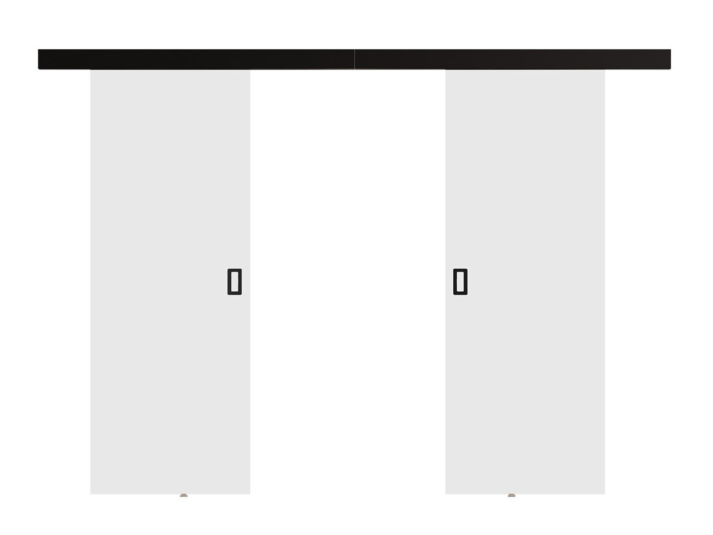 Bīdāmas durvis Dover 200 (Balts)