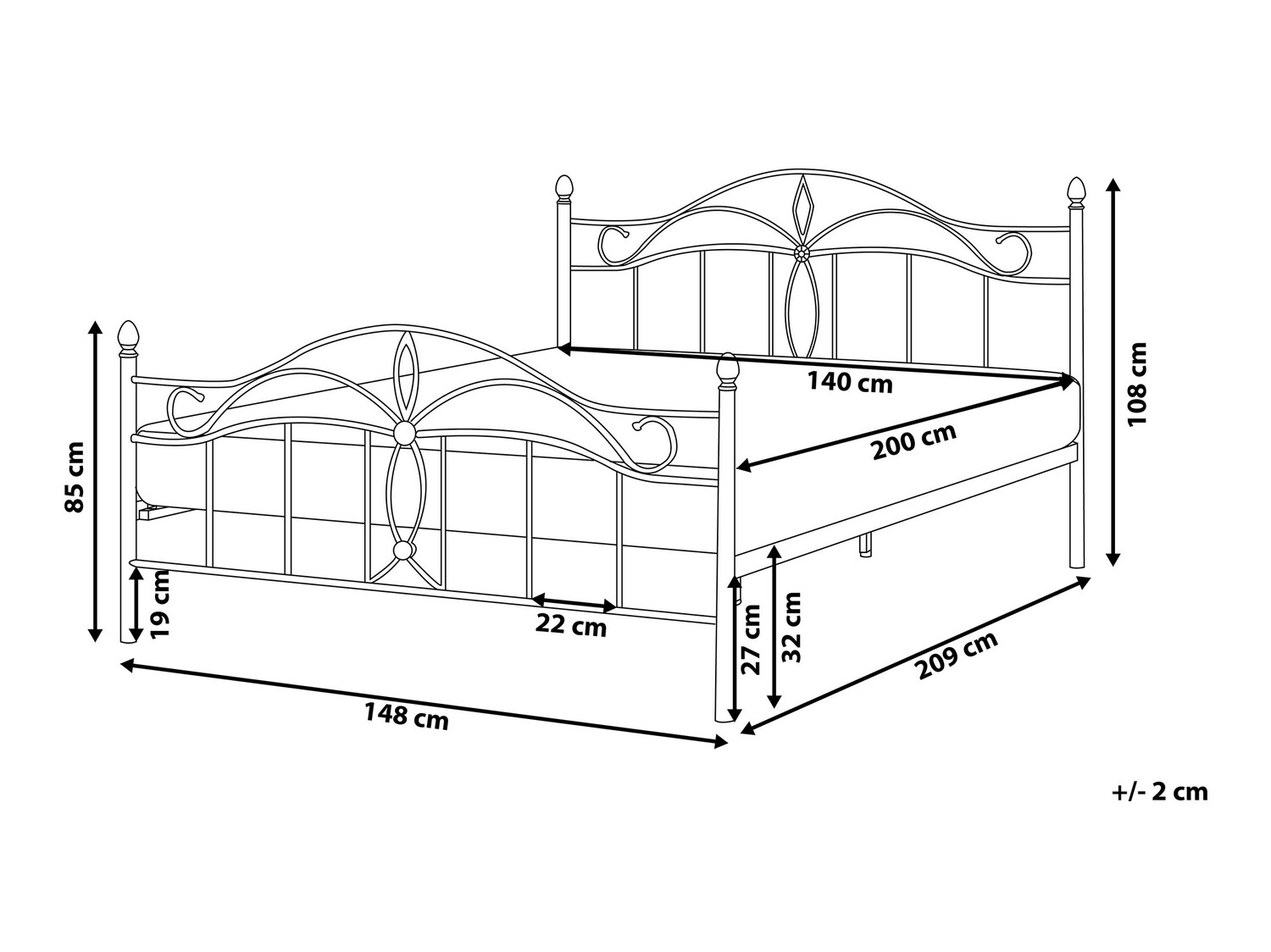 Кровать Berwyn 441 (Белый)