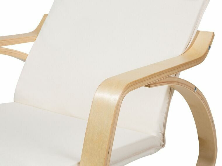 Šūpuļkrēsls Berwyn 463 (Bēšs + Gaišs koks)