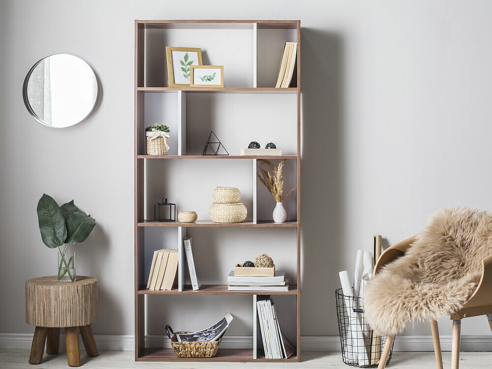 Plaukts Berwyn 480 (Tumšs koks + Balts)