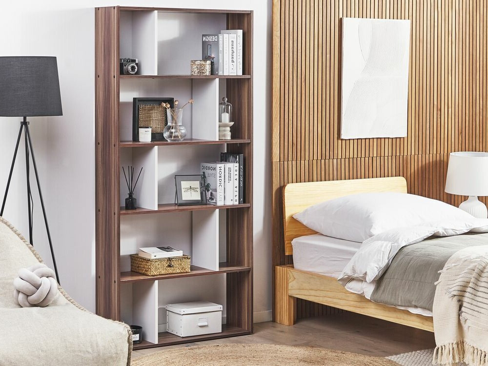 Plaukts Berwyn 480 (Tumšs koks + Balts)