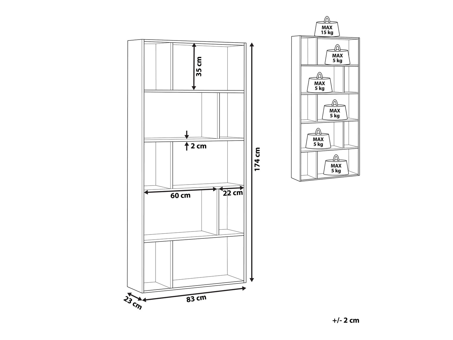 Стеллаж Berwyn 480 (Белый)