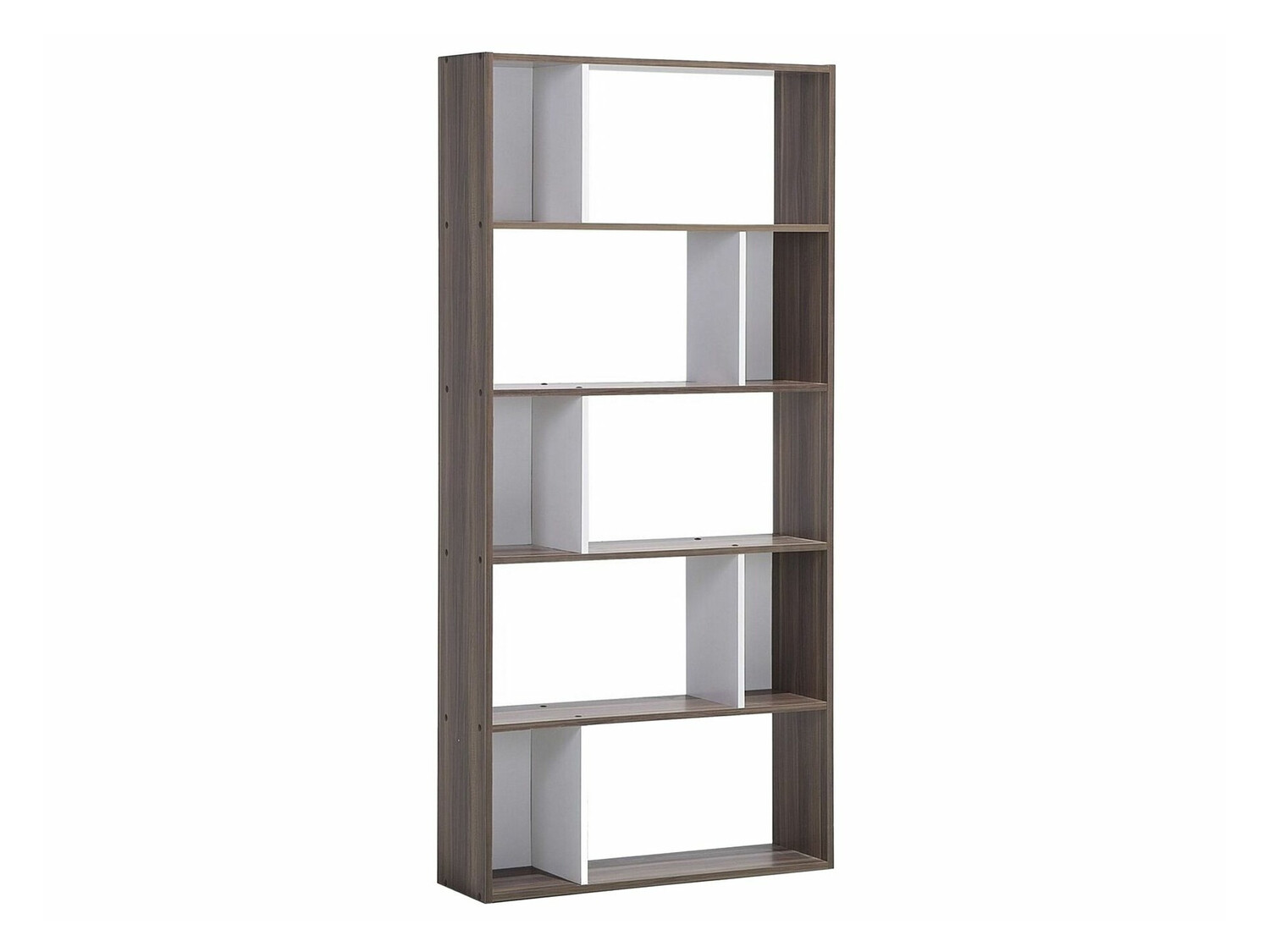 Стеллаж Berwyn 480 (Темное дерево + Белый)