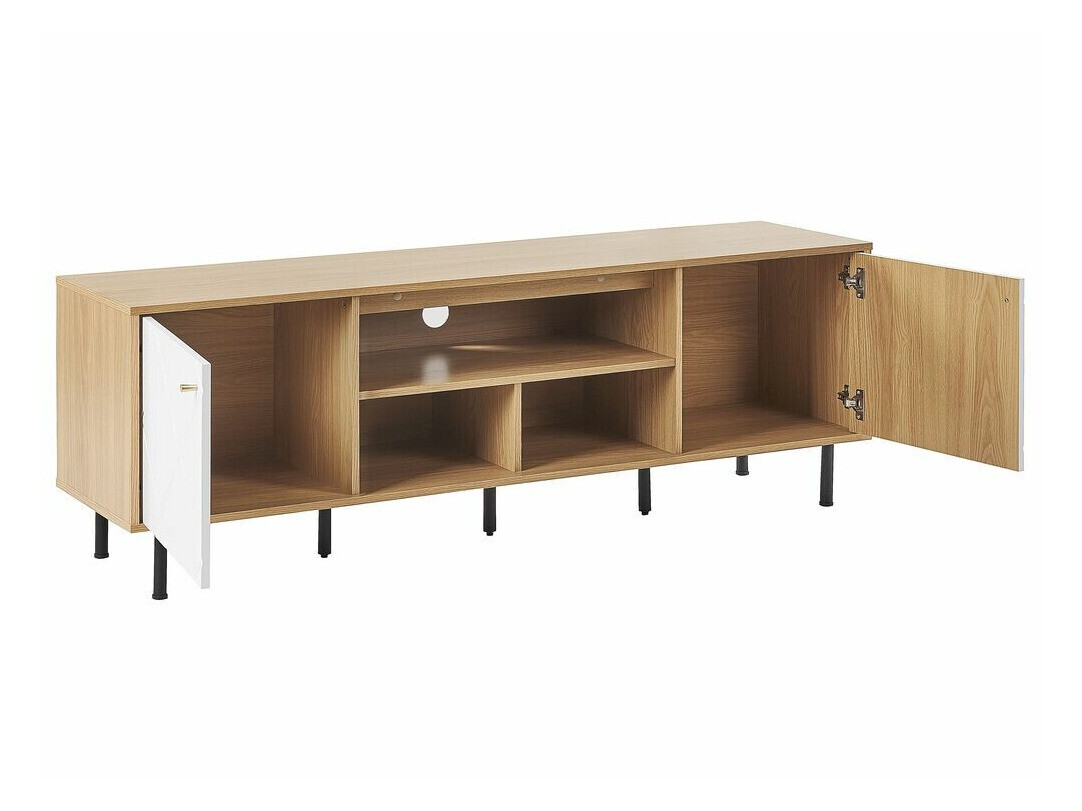 ТВ тумба Berwyn 490 (Светлое дерево + Белый)