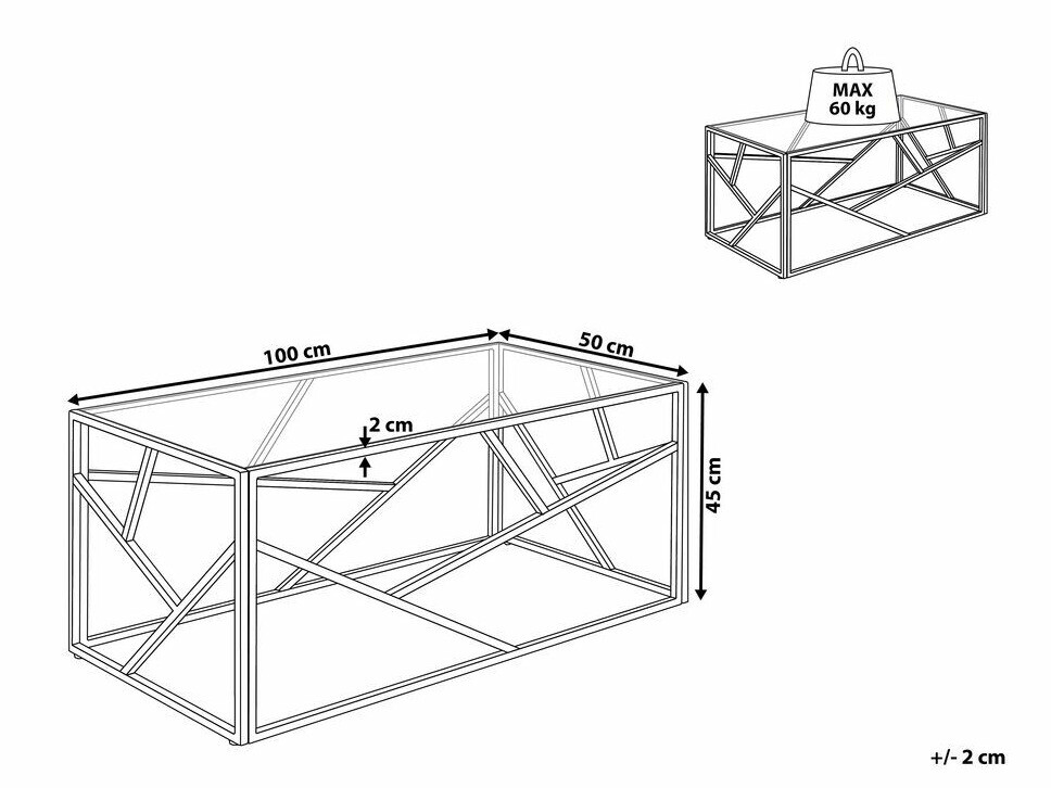 Журнальный столик Berwyn 483 (Серебряный)