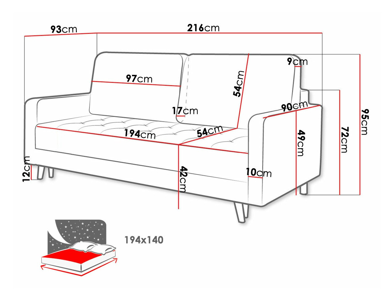 Диван-кровать Independence 102 (Kronos 09)