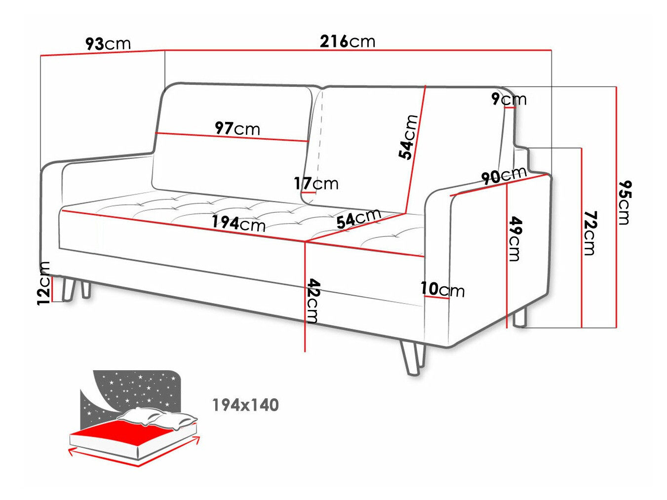 Диван-кровать Independence 102 (Kronos 29)