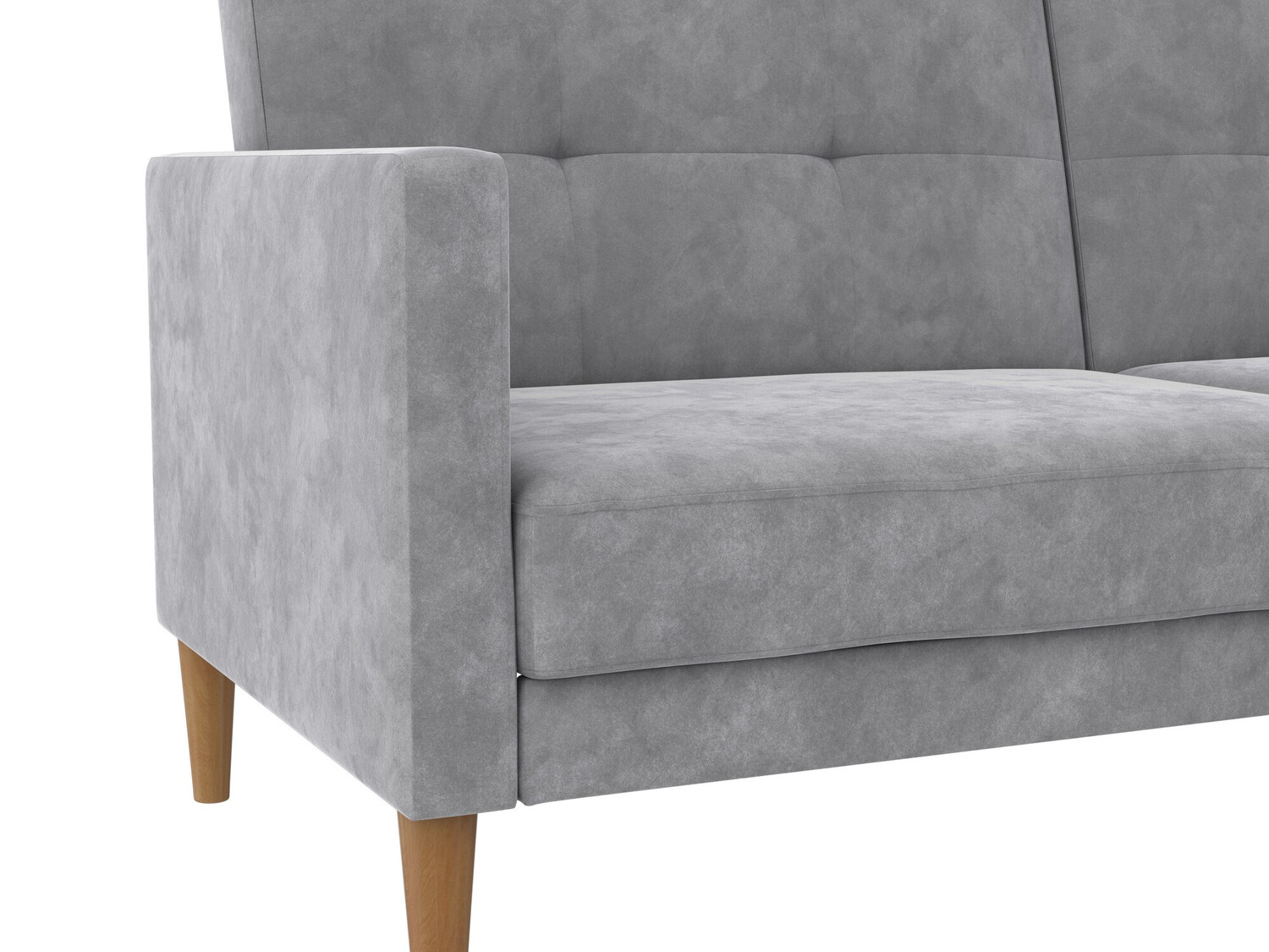 Dīvāns gulta Denton 1178 (Gaiši pelēks)