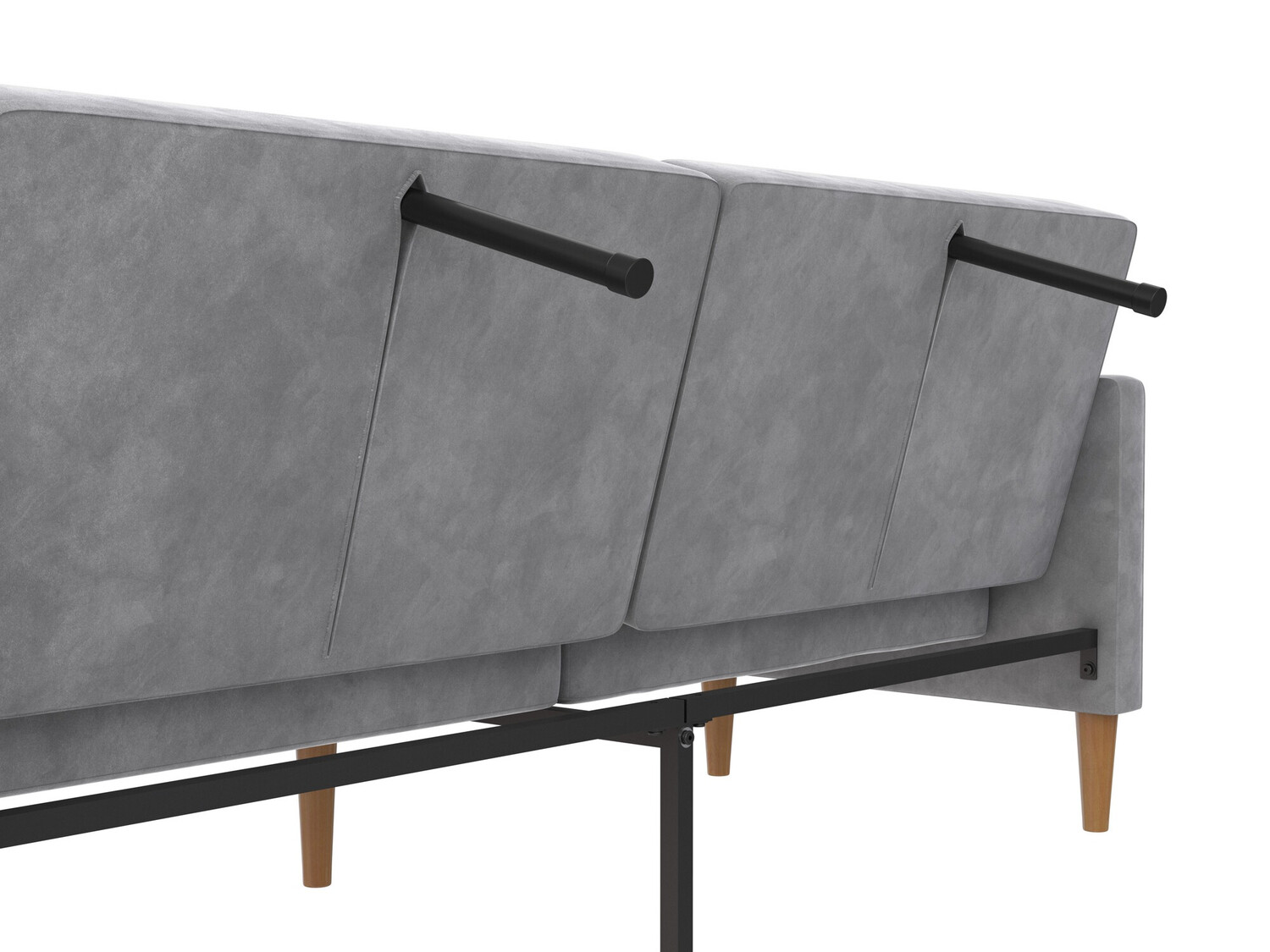 Dīvāns gulta Denton 1178 (Gaiši pelēks)