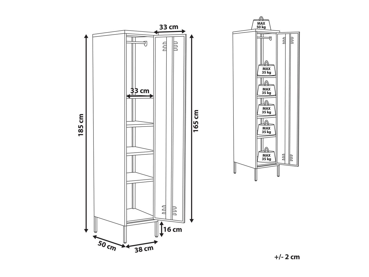 Plaukts Sovelu 102 (Melns)