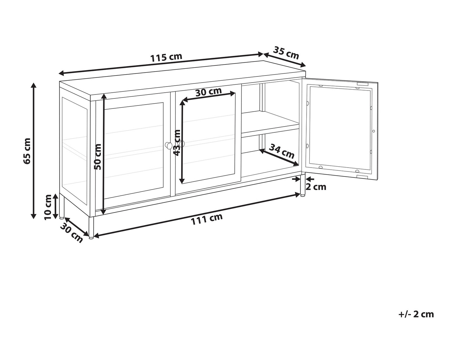 Skapis Berwyn 2450 (Balts)