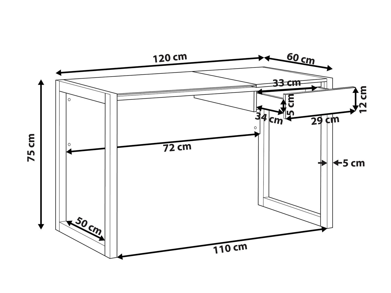 Письменный cтол Berwyn 521