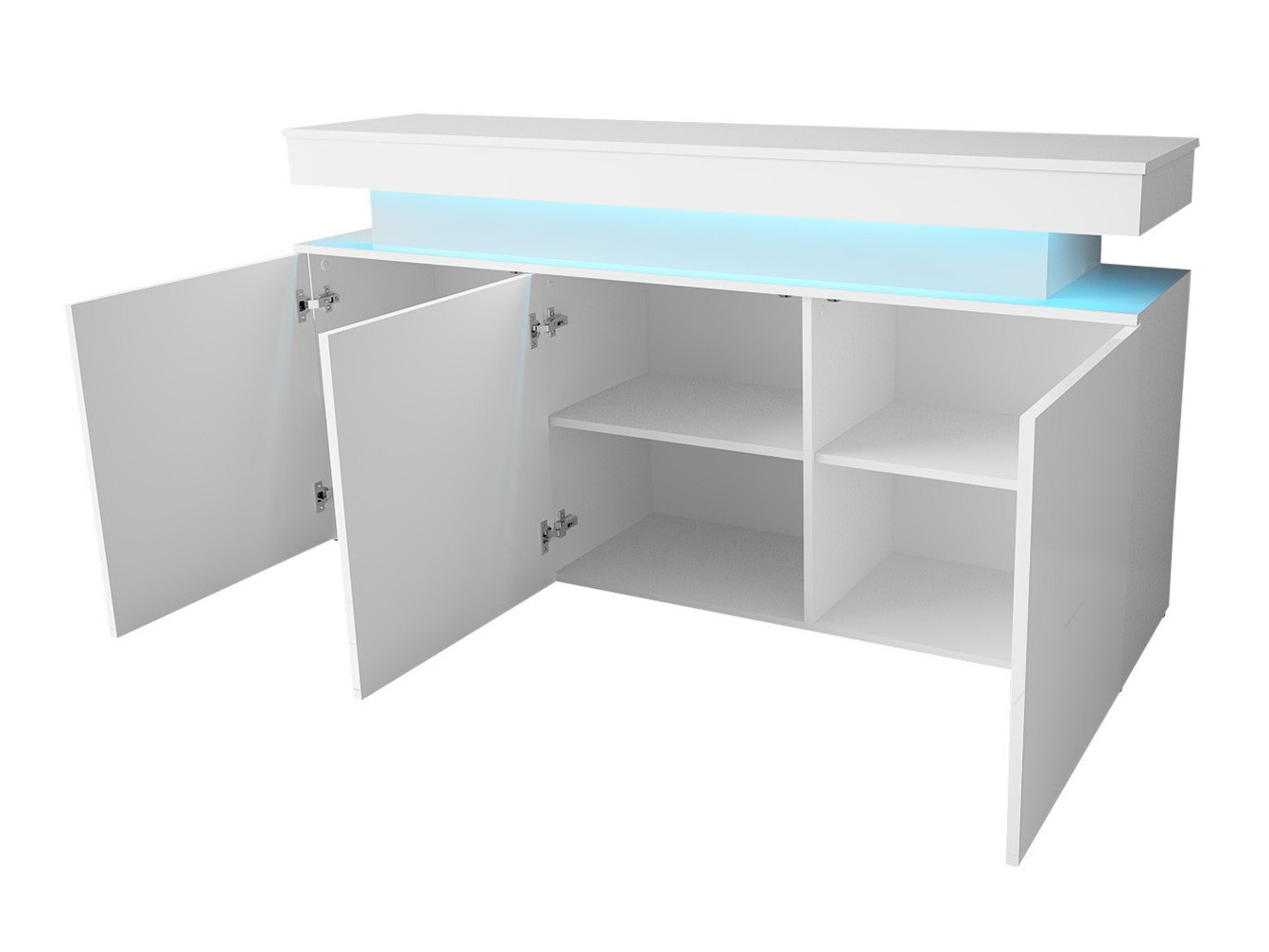 Шкафчик Monfero 101 (Чёрный + Глянцевый черный)