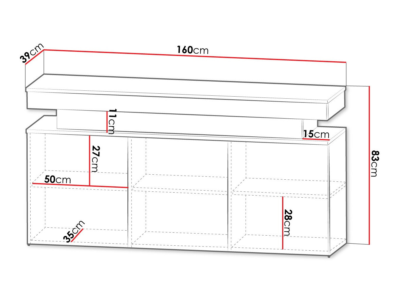 Шкафчик Monfero 101 (Чёрный + Глянцевый черный)