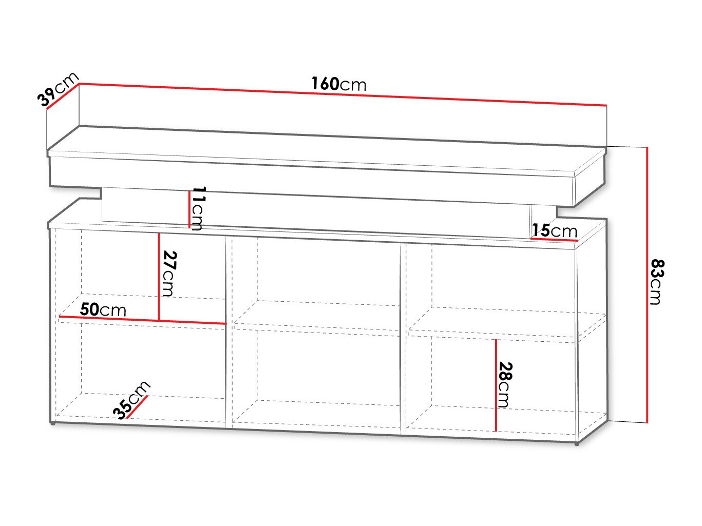 Skapis Monfero (Balts + Glancēts balts)