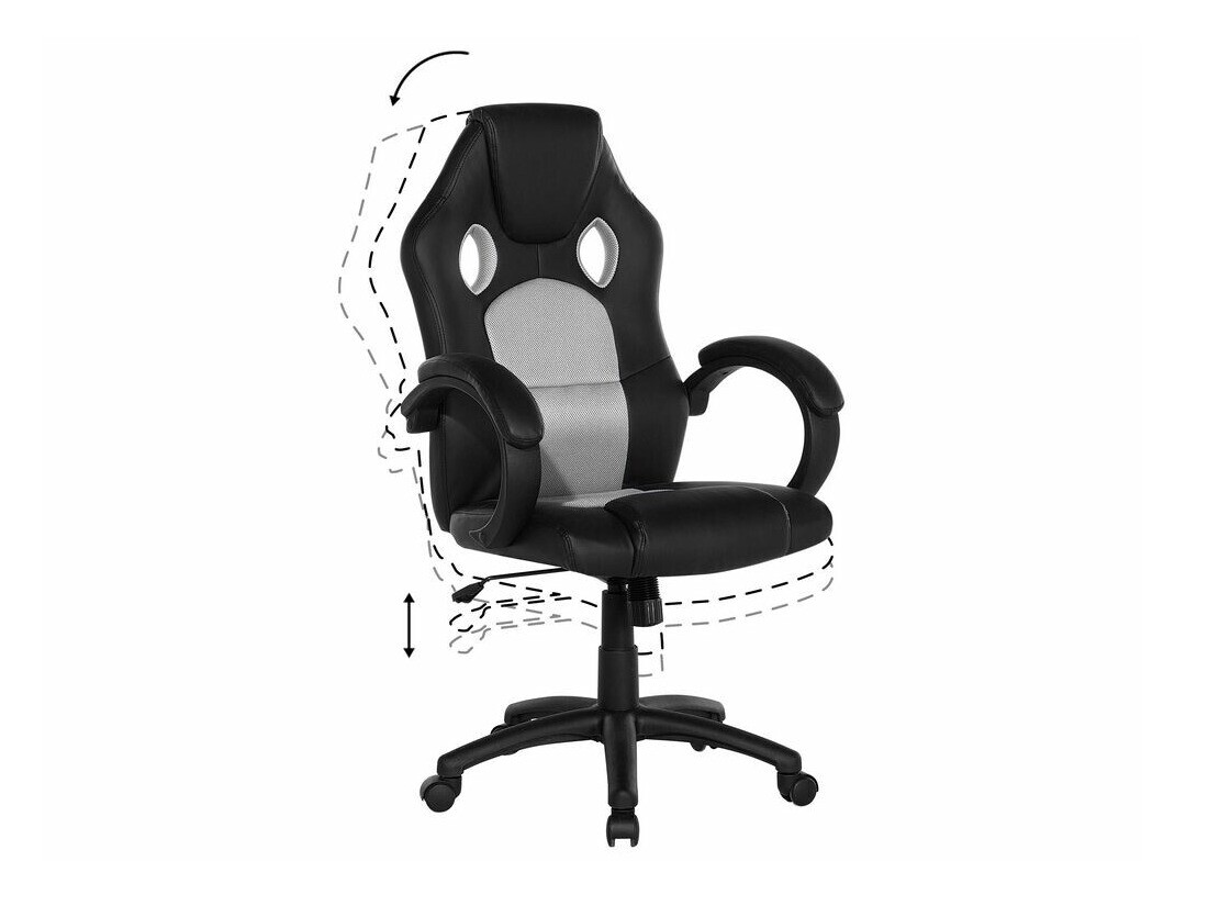 Spēļu krēsls Berwyn 525 (Pelēks)