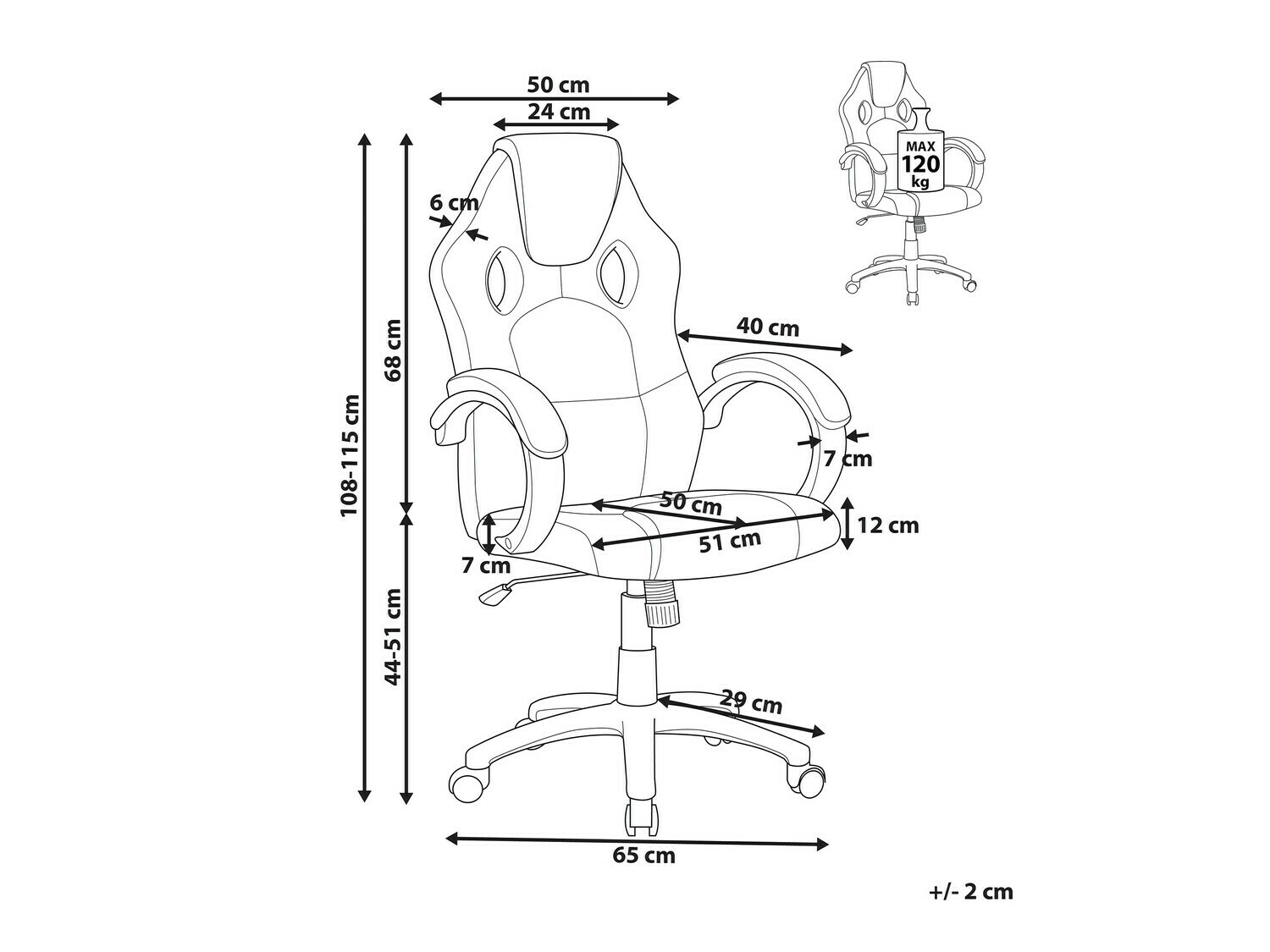 Spēļu krēsls Berwyn 525 (Pelēks)