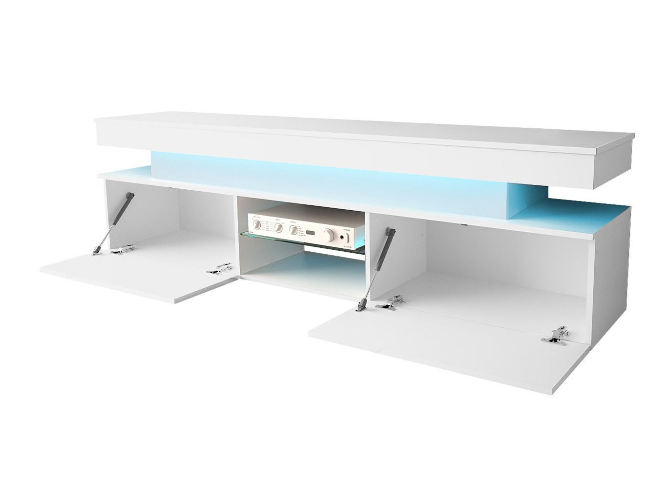 Viesistabas komplekts Monfero 105 (Melns + Glancēts melns)