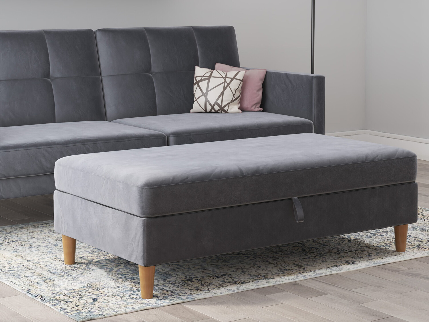 Mīkstais sols Denton 1180 (Pelēks)