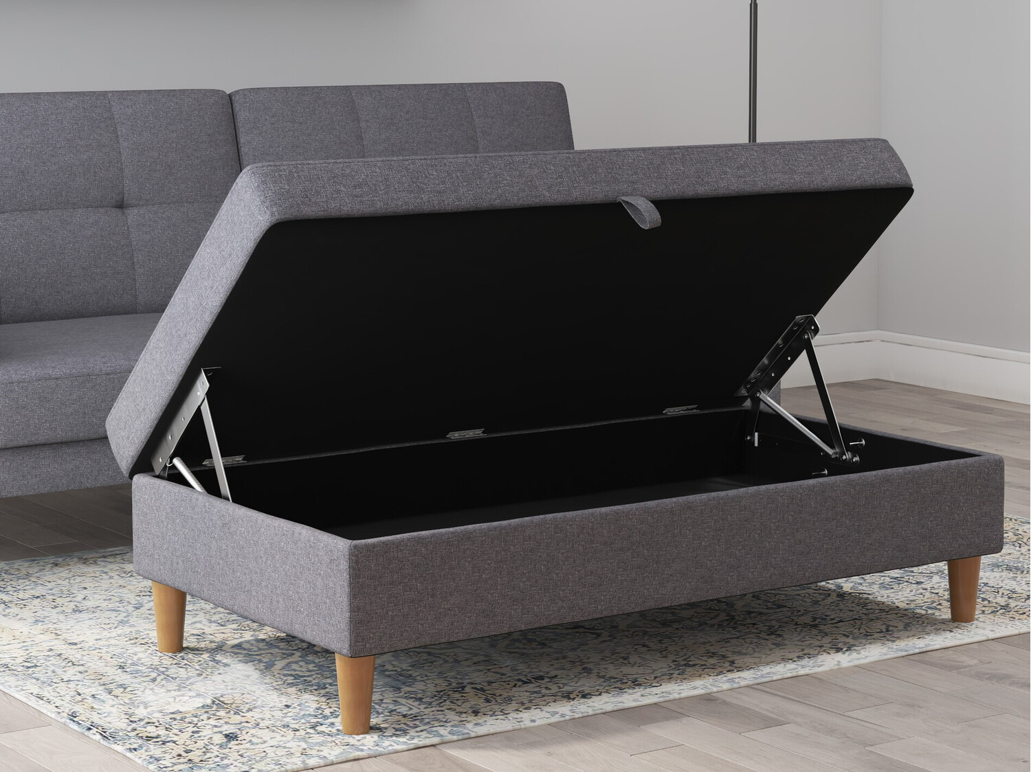 Mīkstais sols Denton 1180 (Tumši pelēks)