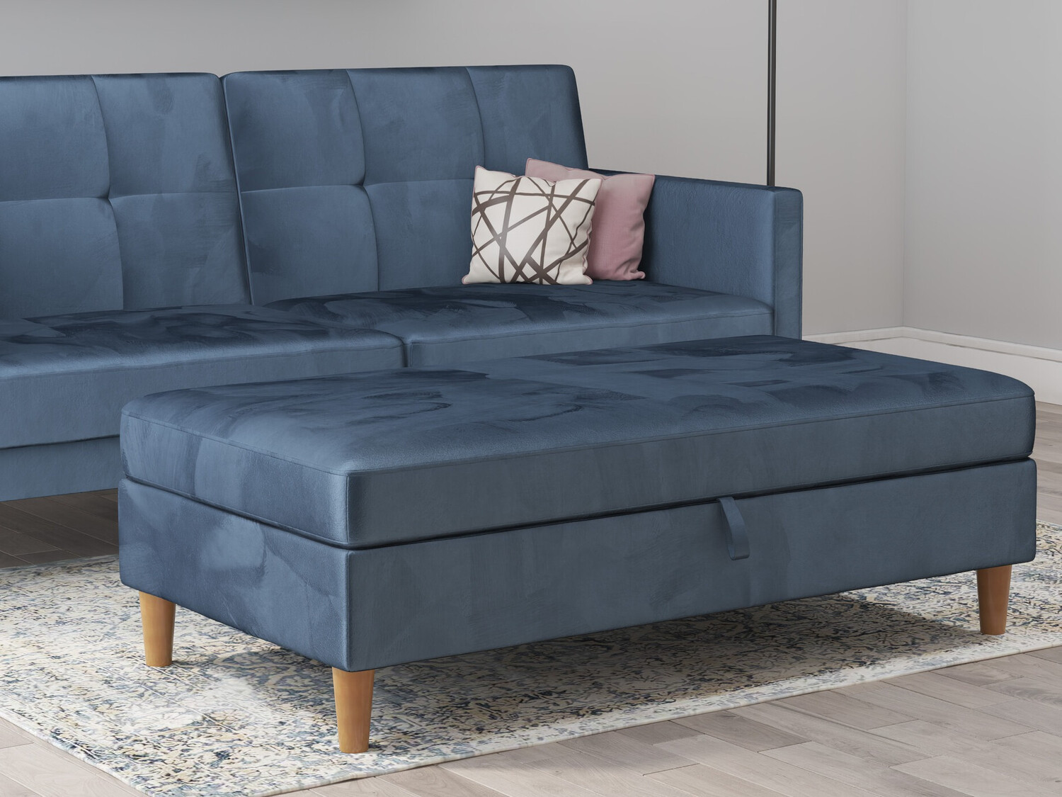 Mīkstais sols Denton 1180 (Zils)