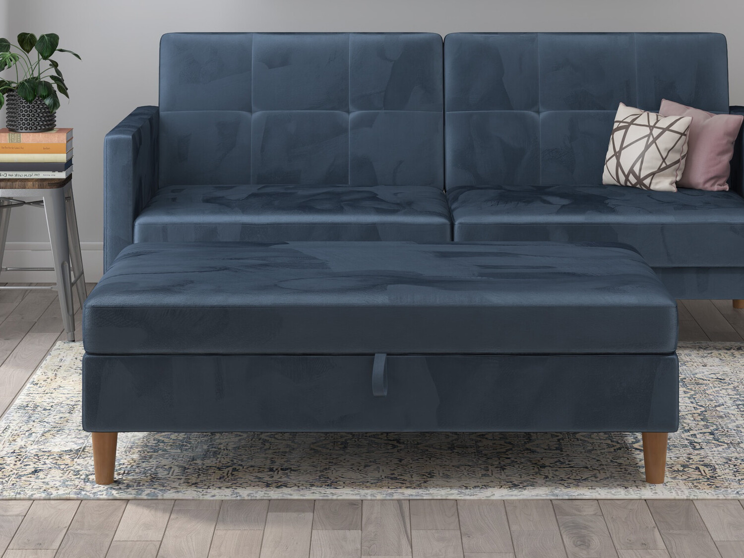 Мягкая скамья Denton 1180 (Синий)