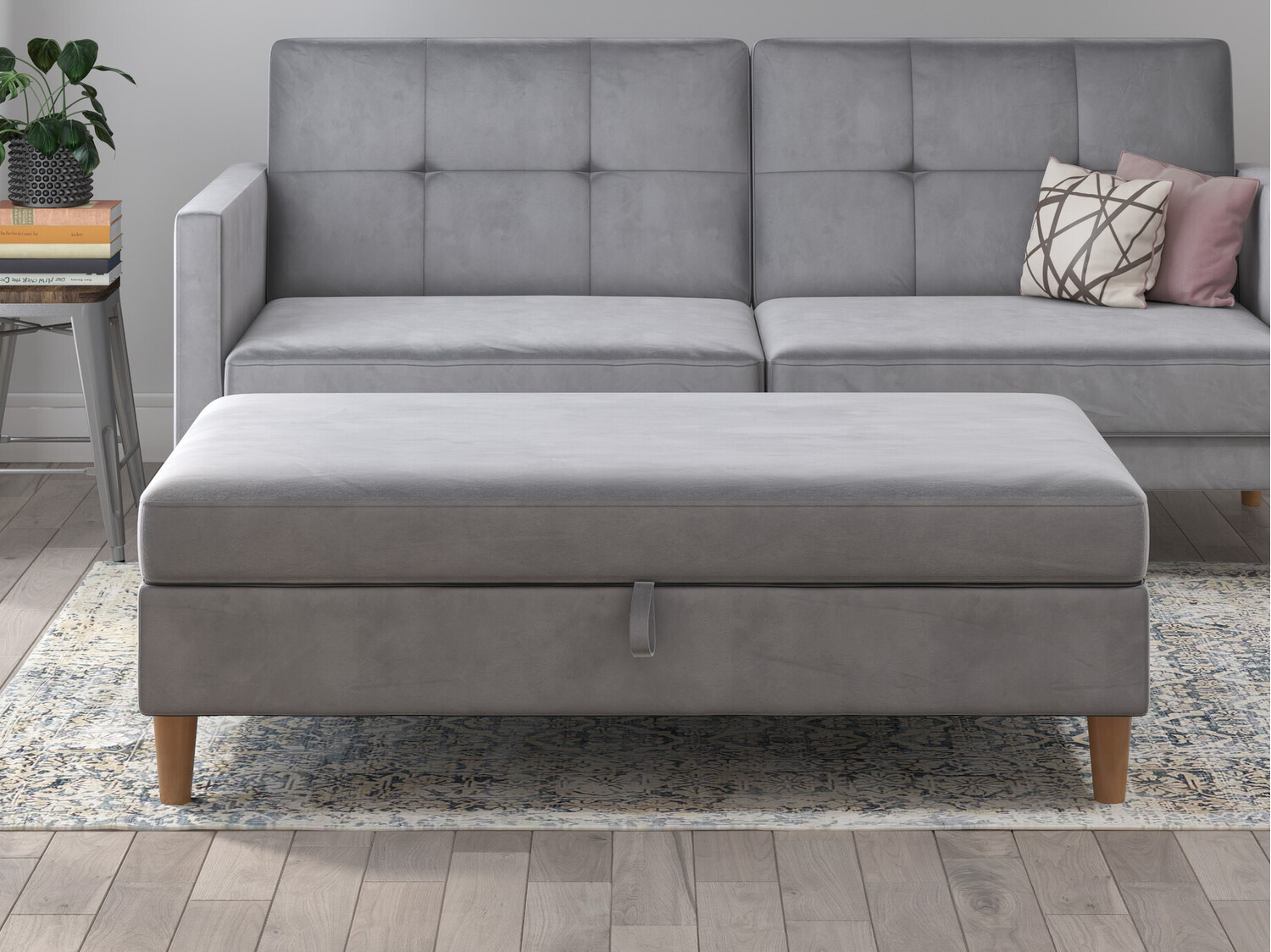 Мягкая скамья Denton 1180 (Светло-серый)