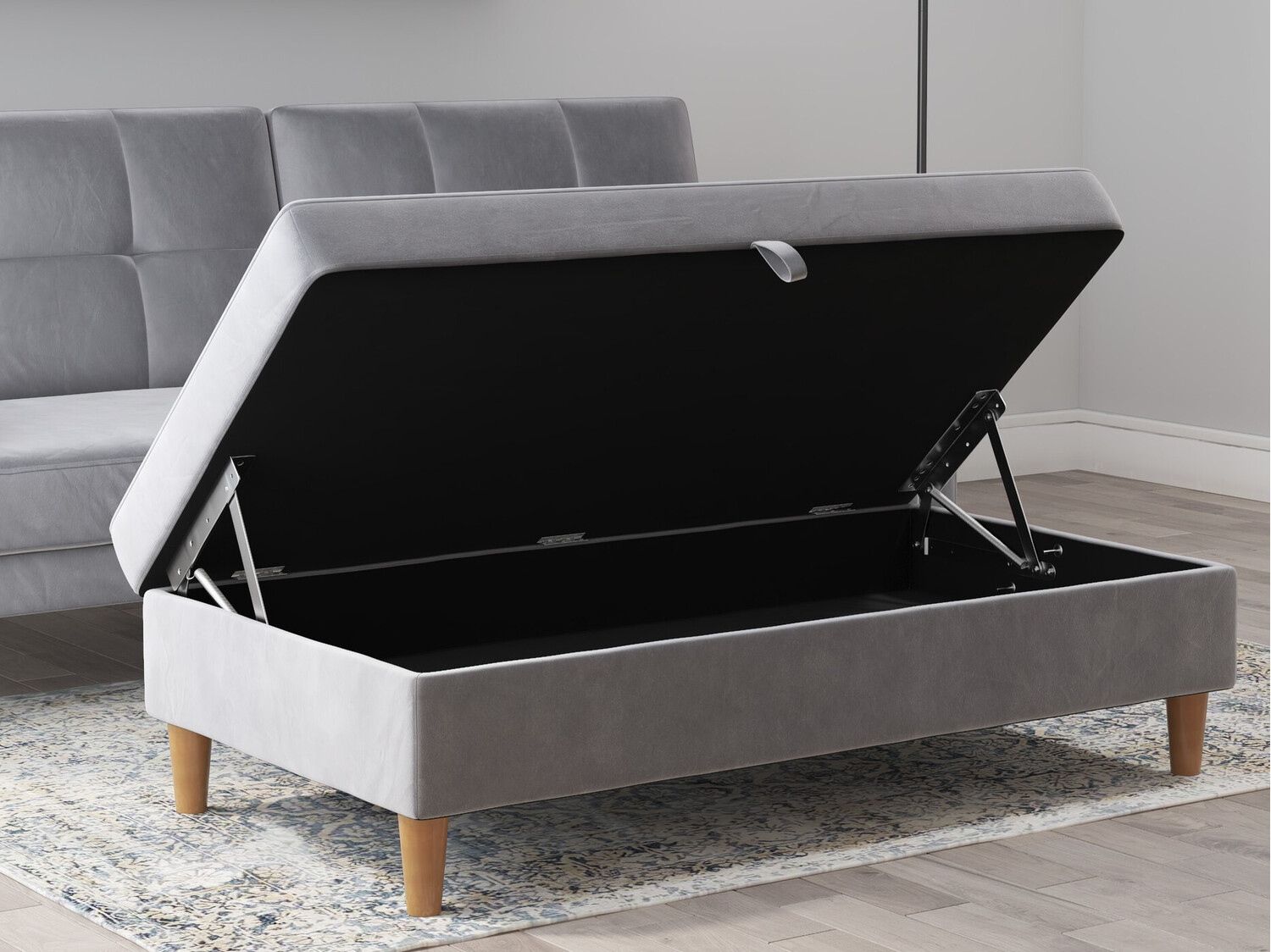 Мягкая скамья Denton 1180 (Светло-серый)