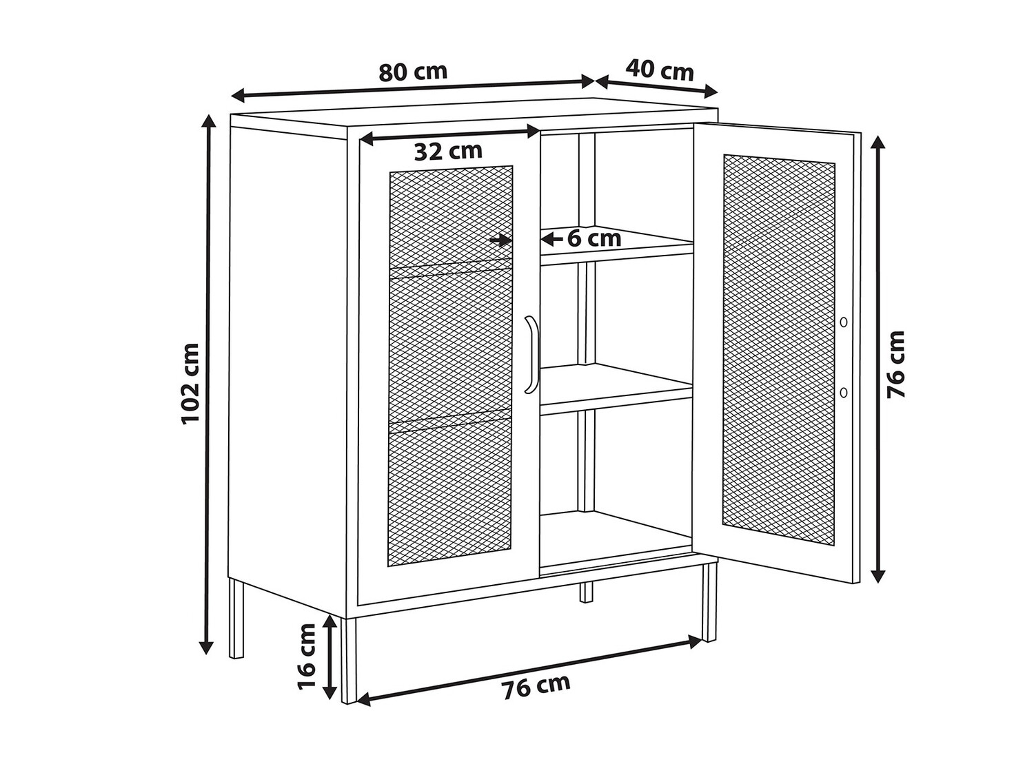 Шкафчик Sovelu 103 (Чёрный)
