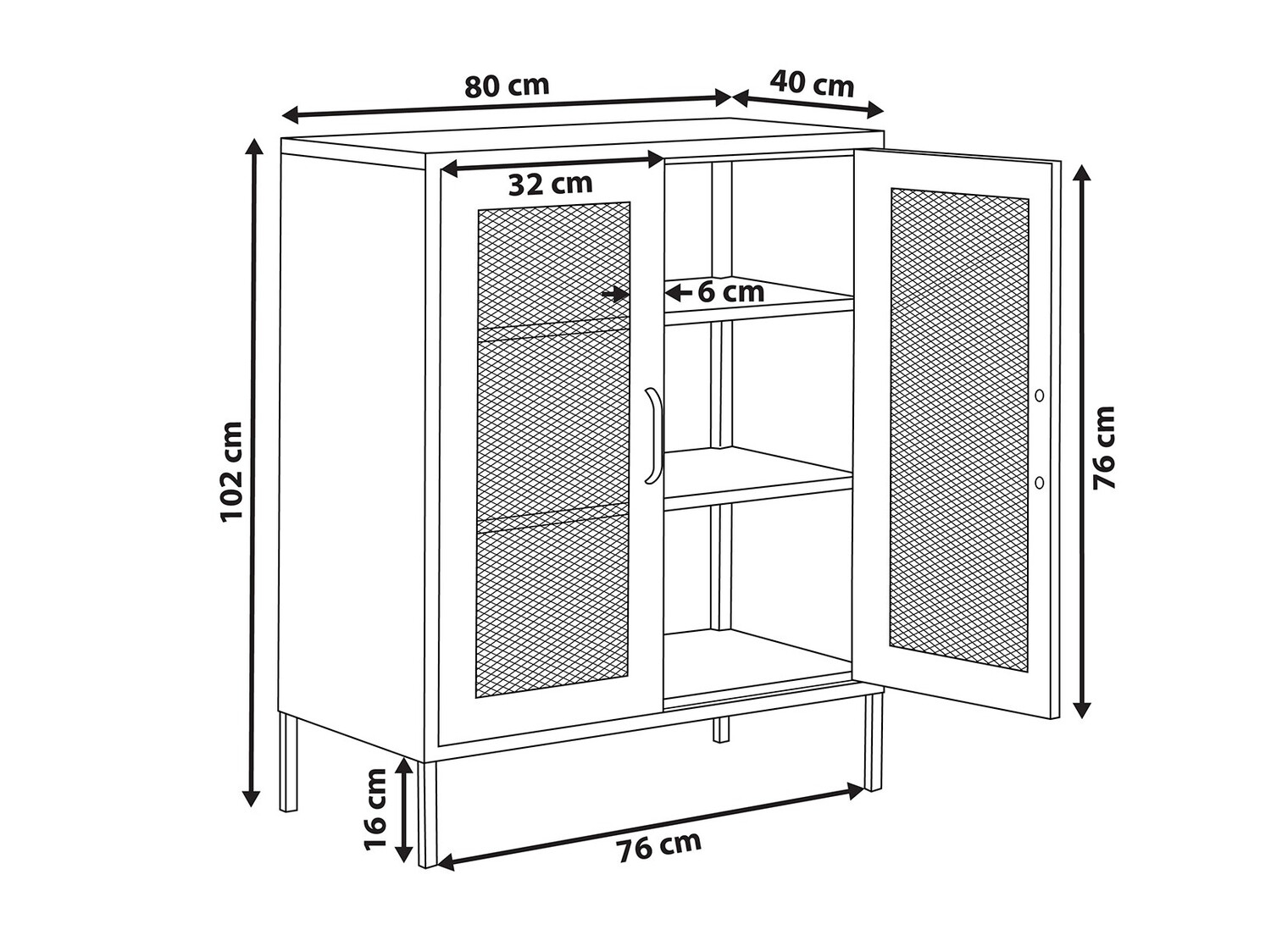 Skapis Sovelu 103 (Balts)